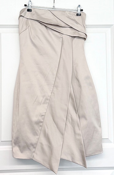 Vila beige juhlamekko s