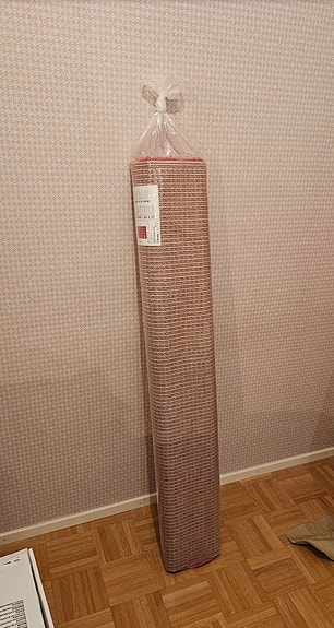 IKEA Hampen pinkki nukkamatto 133x195cm, tullut juuri mattopesulasta!