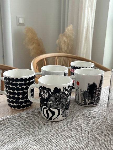 Marimekko kahvikupit siirtolapuutarha 5 kpl