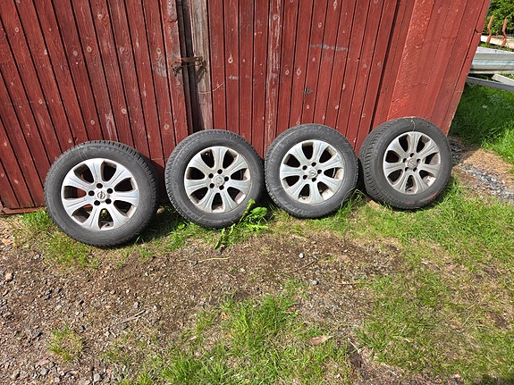 5x110 opel orkkis vanteet 205/60 16 hyvät kumit