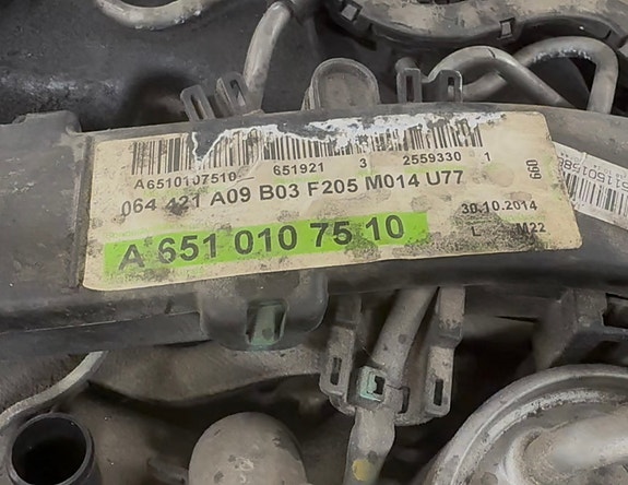 Mercedes-Benz moottori OM651 om651921