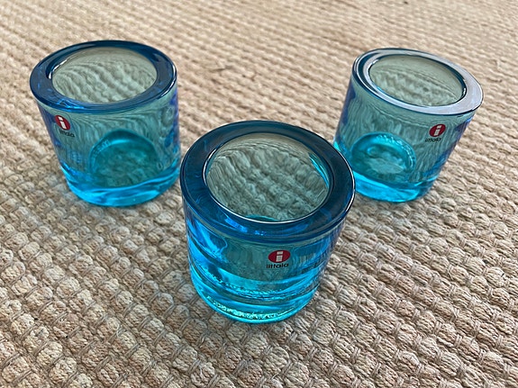 Iittala Kivi tuikkukipot turkoosi 3 kpl