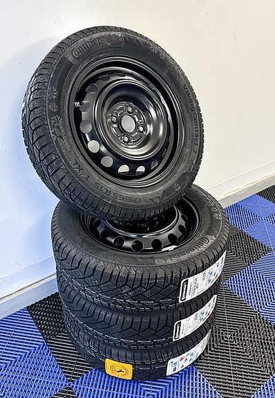 15" 4x100 peltivanteet kitkoilla + tpms 175/65 r15