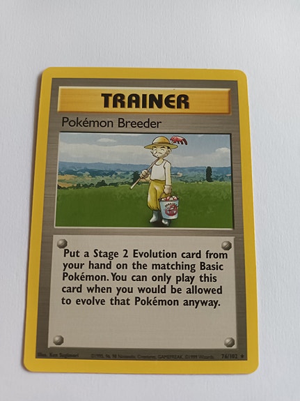 Pokémon Trainer Pokémon Breeder -kortti