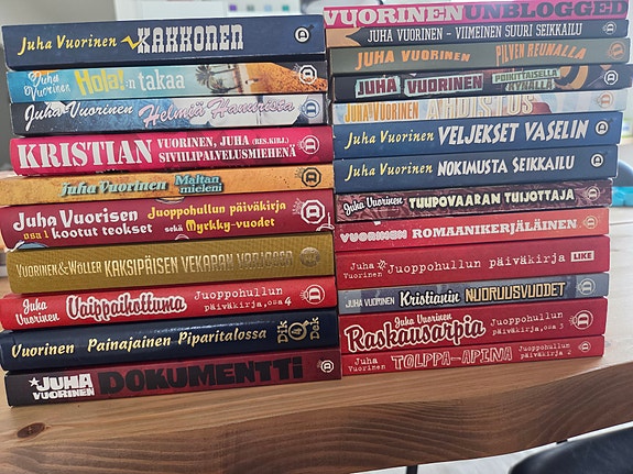 Juha Vuorisen kirjoja / pokkareita
