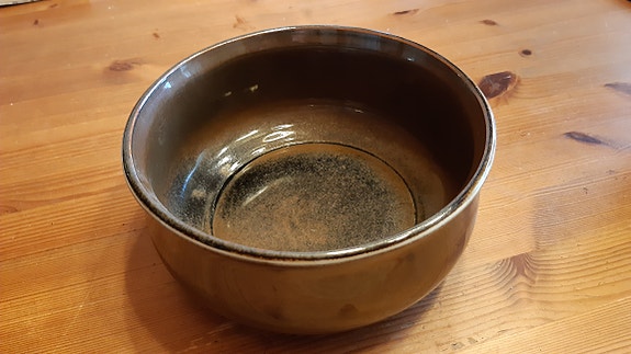 19cm Arabia Atelje ruskea kulho