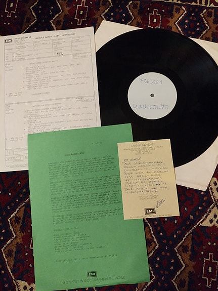 Suurlähettiläät – Omituisten Otusten Kerho LP Koelevy / Promo