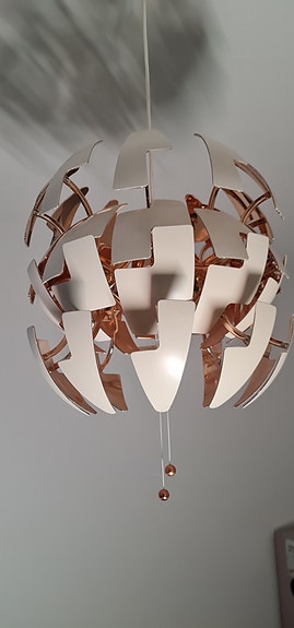 Ikea PS valaisin kupari/valkoinen