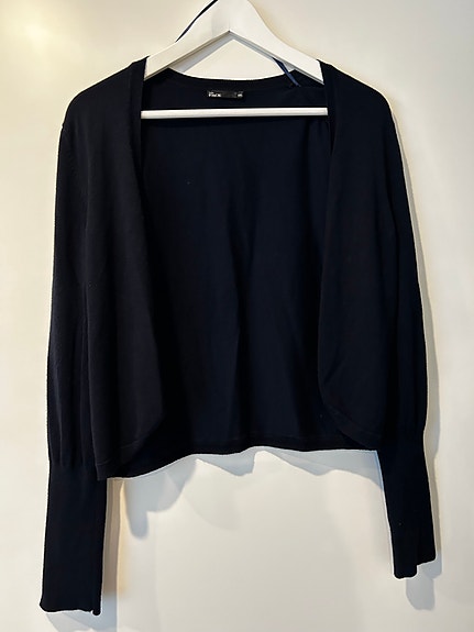 Your Face tummansninen bolero, XL