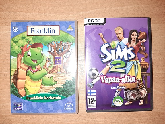 Franklin dvd ja Sims 2 vapaa-aika PC