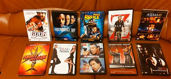 Dvd-Elokuvia Arn Hercules World War Z Eragon Bad Boys 1 & 2 yms