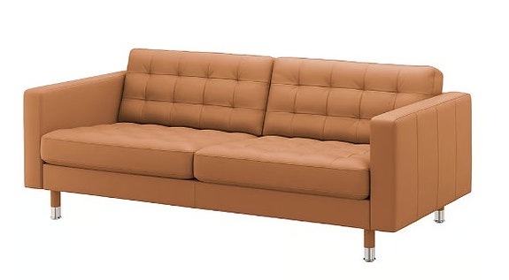 O: Ikea Landskrona 3-ist. sohva, konjakki
