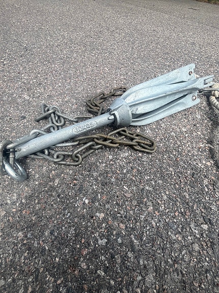 10kg naara-ankkuri köydellä