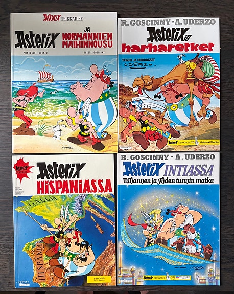 Asterix sarjakuva-albumit 4 kpl