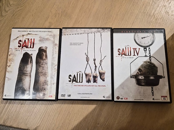 Saw II–IV dvd-elokuvat