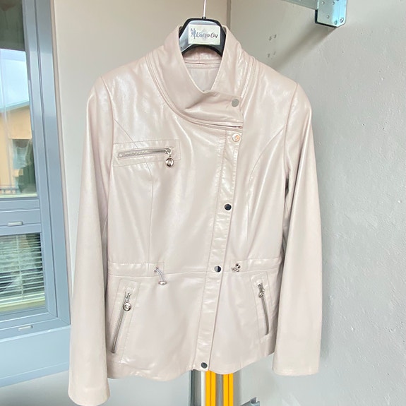 Friitala ”Nina” nahkatakki beige, koko M