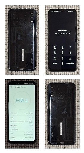 Honor 10 Lite puhelimia (2kpl) + uudet nahkaiset suoja kuoret
