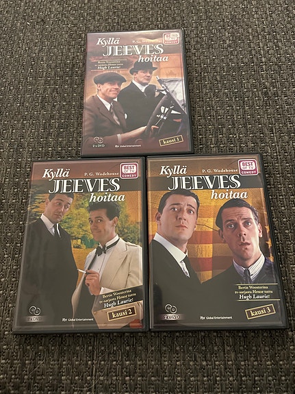 DVD: Kyllä Jeeves hoitaa - kaudet 1-3