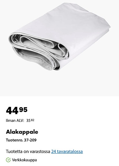 Alakappale asuntovaunuun 800cm x 60cm