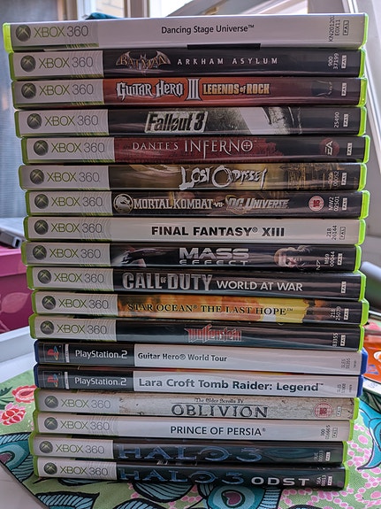 Xbox 360/Playstation 2 pelejä