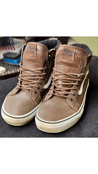 Vans Sk8-Hi MTE – Ruskeat nahkatennarit / talvikengät – Koko 43