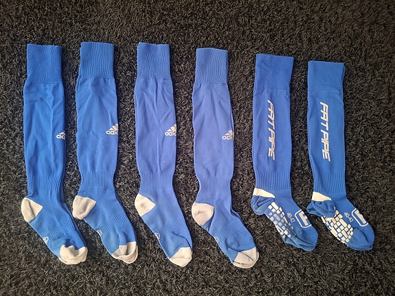 Adidas ja FatPipe jalkapallo/salibandysukat 6 kpl, koko 3