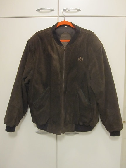 Ruskea bomber mokkatakki koko 54