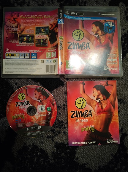 Zumba ps3 peli, vaatii move ohjaimen
