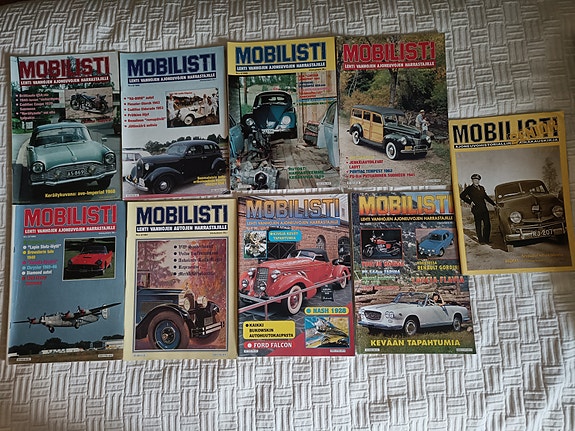 Mobilisti -lehti 80- ja 90-luku, 9kpl