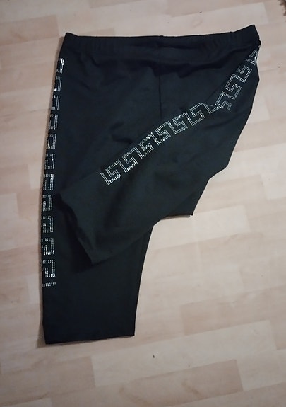 Naisten leggingsit 4XL musta