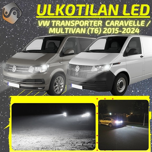 VW TRANSPORTER / CARAVELLE / MULTIVAN Ulkovalojen LED -päivityssarja