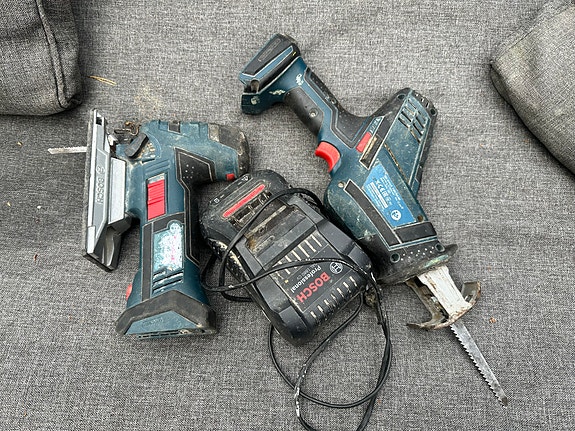Bosch kuviosaha ja puukkosaha 18v