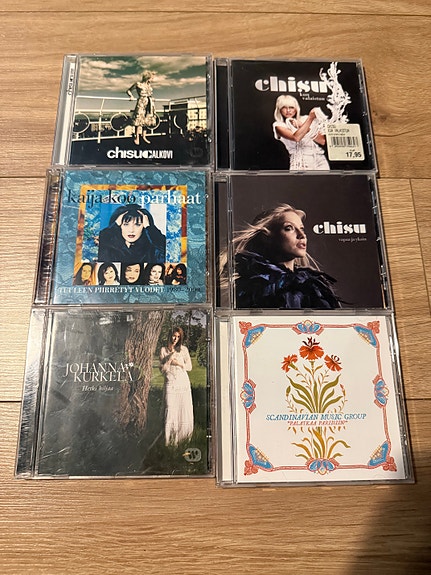 6kpl Kotimaisia CD-levyjä (Chisu, Scandinavian Music Group ym.)