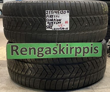 2kpl  255/45R20 Pirelli Scorpion Runflat kesä 5mm