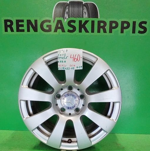 16″ 5×112 ET45,5 K66,6 16″x7 Mersu Oem