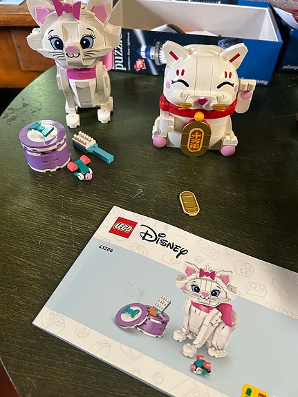 LEGO Disney kissalego-setti ja onnen kissa lego