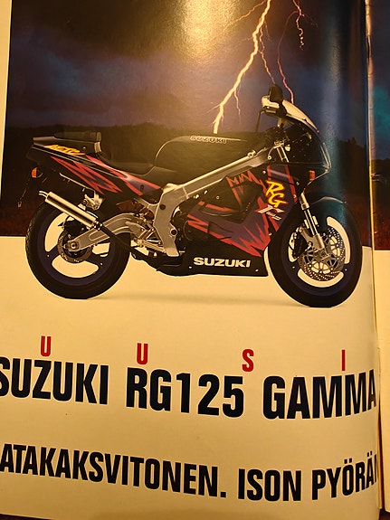 Suzuki Rg 125 f pakoaukon säätimet ym