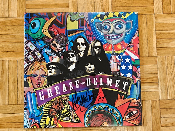 Grease Helmet LP Andy McCoy nimikirjoitus