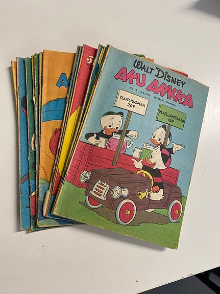 Aku Ankka lehtiä 1972-74 14 kpl
