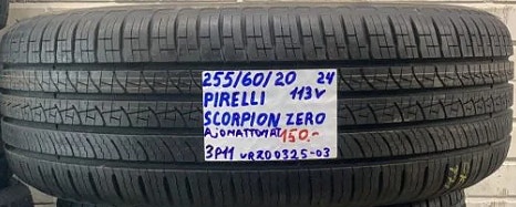 1kpl 255/60R20 Pirelli Scorpion Zero 113V kesä ajamaton