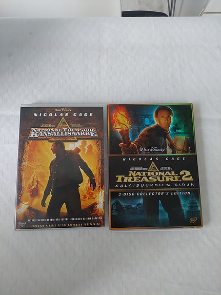 National Treasure 1 & 2 DVD-elokuvat