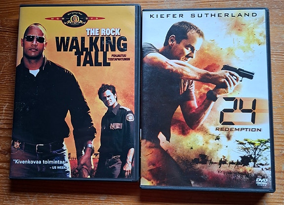 Walking Tall & 24 Redemption DVD-elokuvat