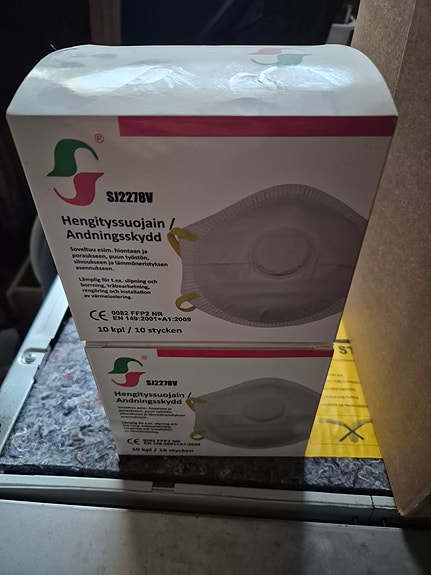 Hengityssuojain FFP2 etuventtiilillä