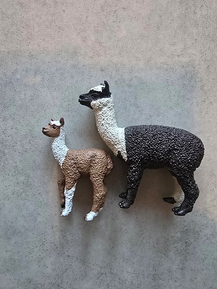 Schleich alpakka ja alpakan poikanen