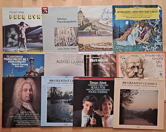 LP paketti 30kpl Klassinen musiikki