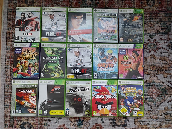 Xbox 360 -pelit — 5 € / kpl (paitsi alla merkityt)