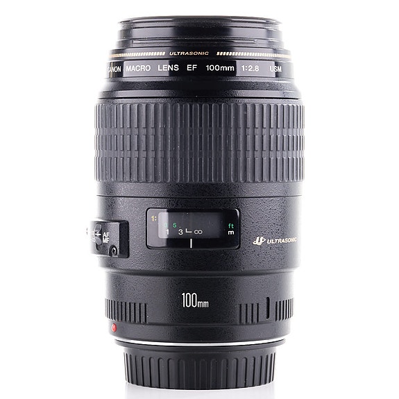 Canon EF 100mm f/2.8 Macro USM -objektiivi (käytetty)