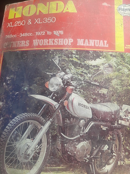 Hondan xl 250 350 manual