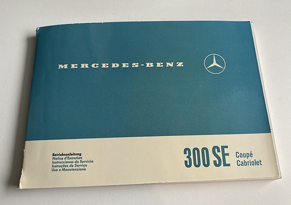 Käyttöohjekirja  Mercedes  W112  Coupe