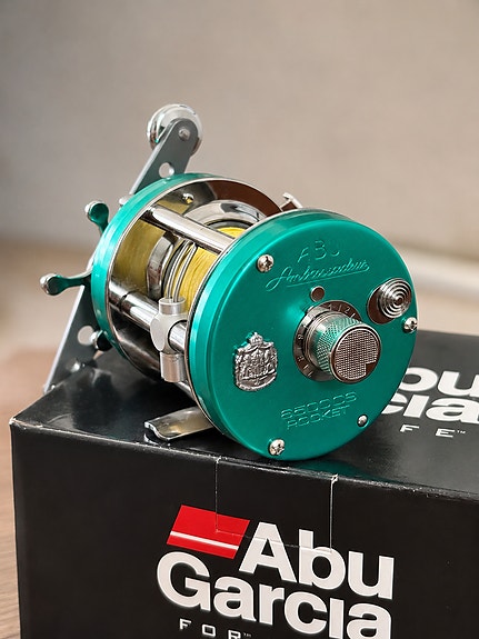 Abu Garcia 6500 Pro Rocket turkoosi.